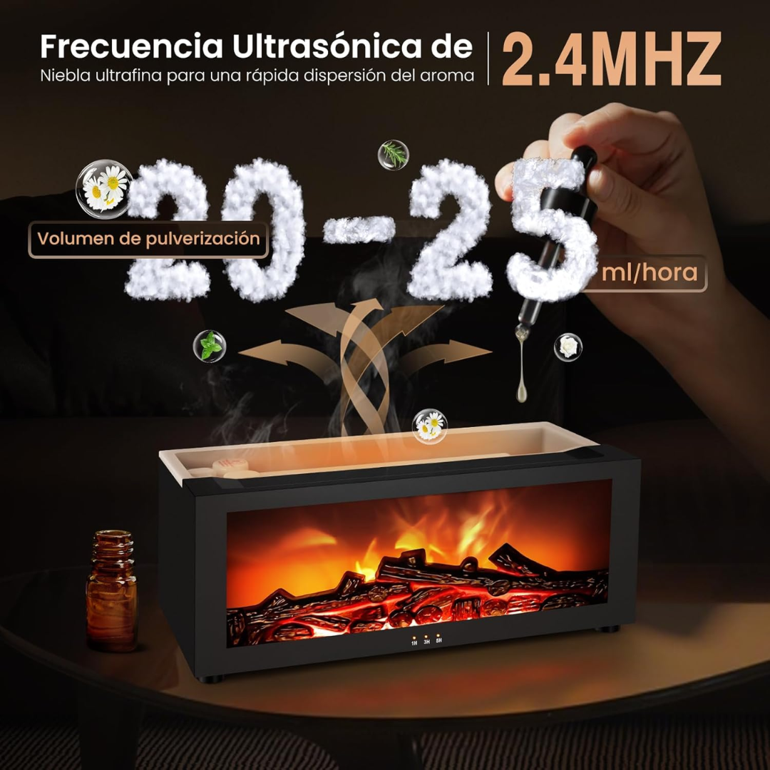 Difusor de Aroma con Llama LED